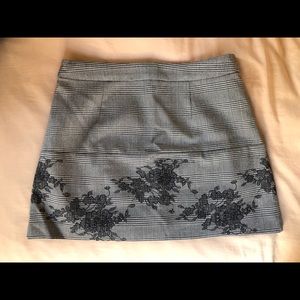ZARA Mini Skirt with Lace, Size S